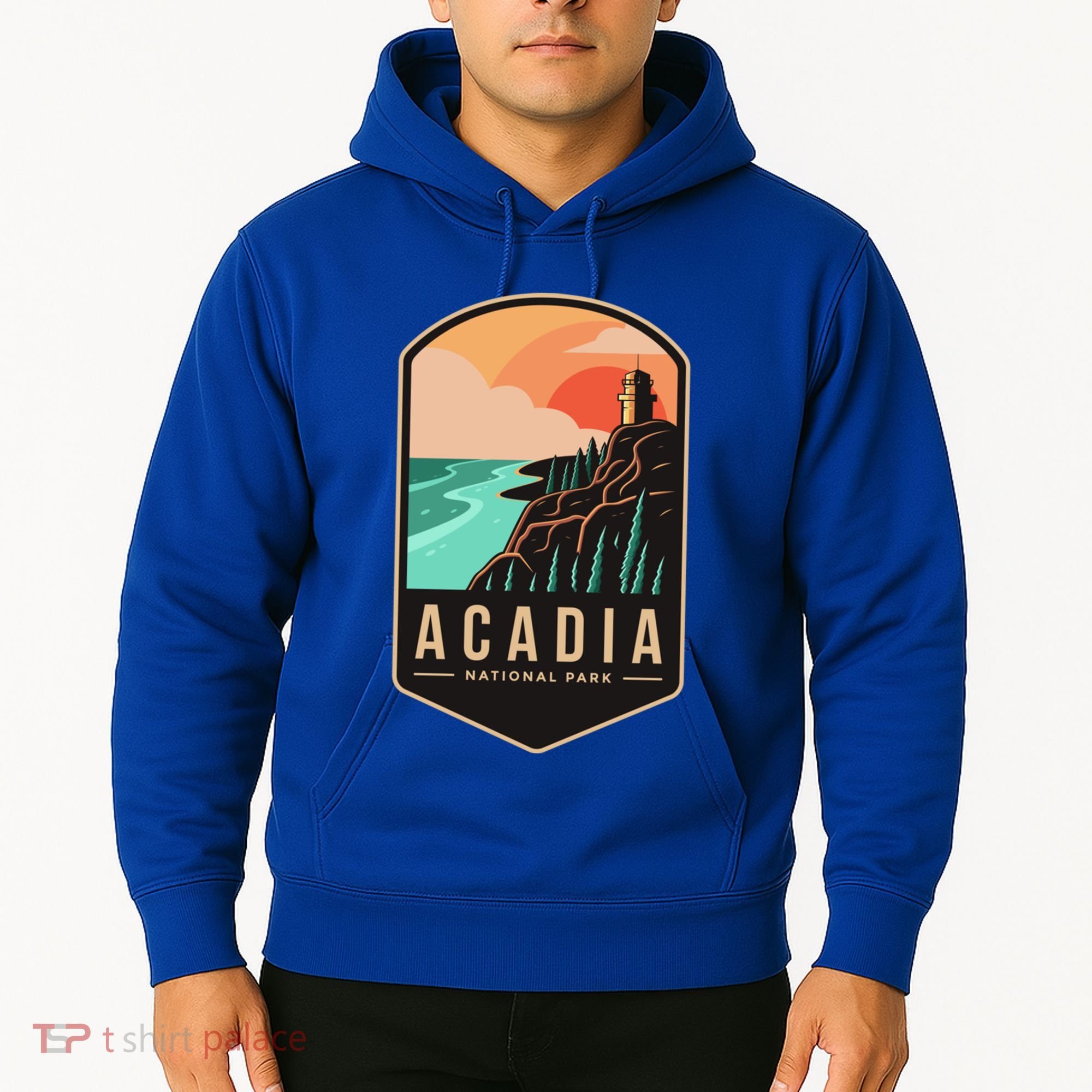 1916 Maine Bar Harbor Acadia National Park Gift Hoodie