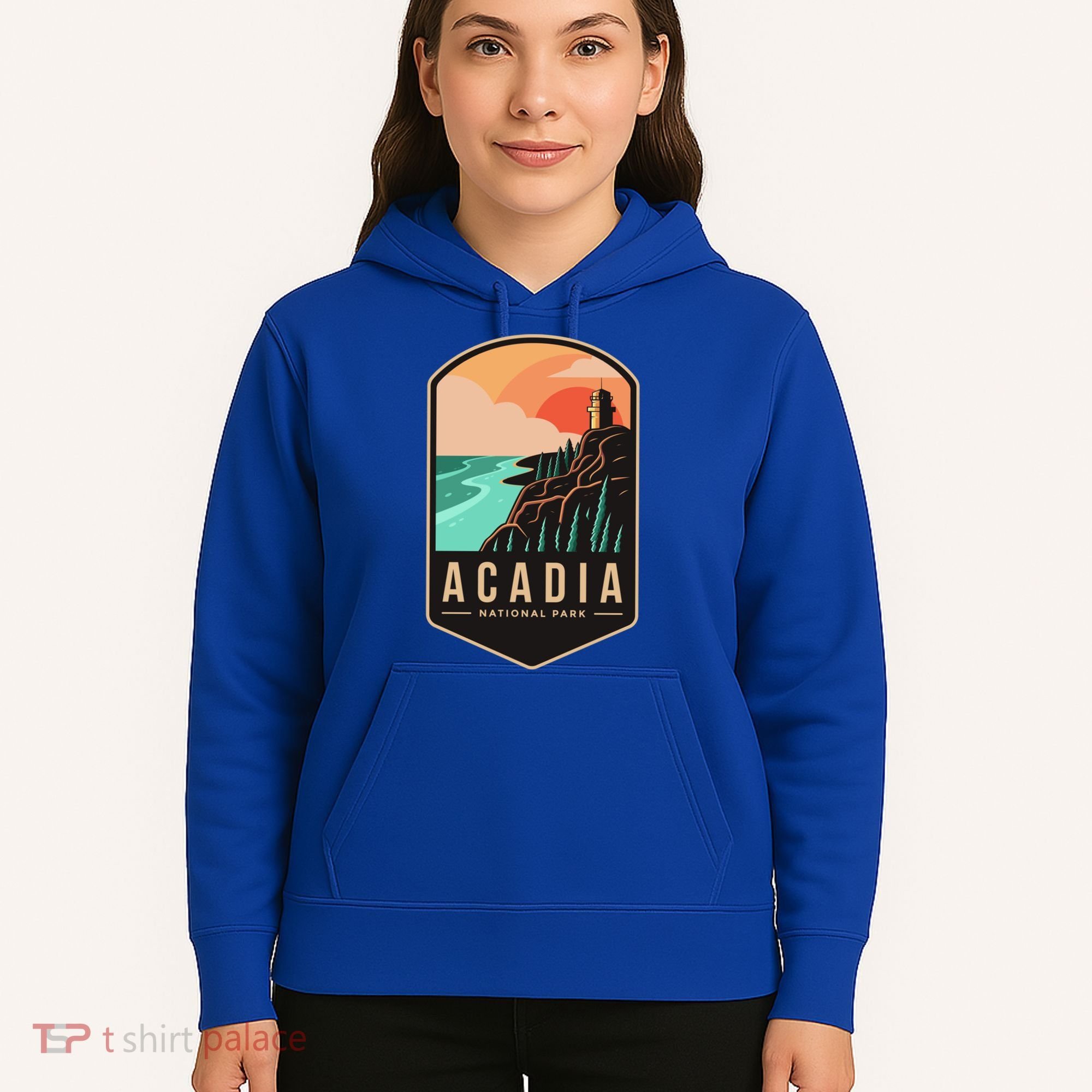1916 Maine Bar Harbor Acadia National Park Gift Hoodie