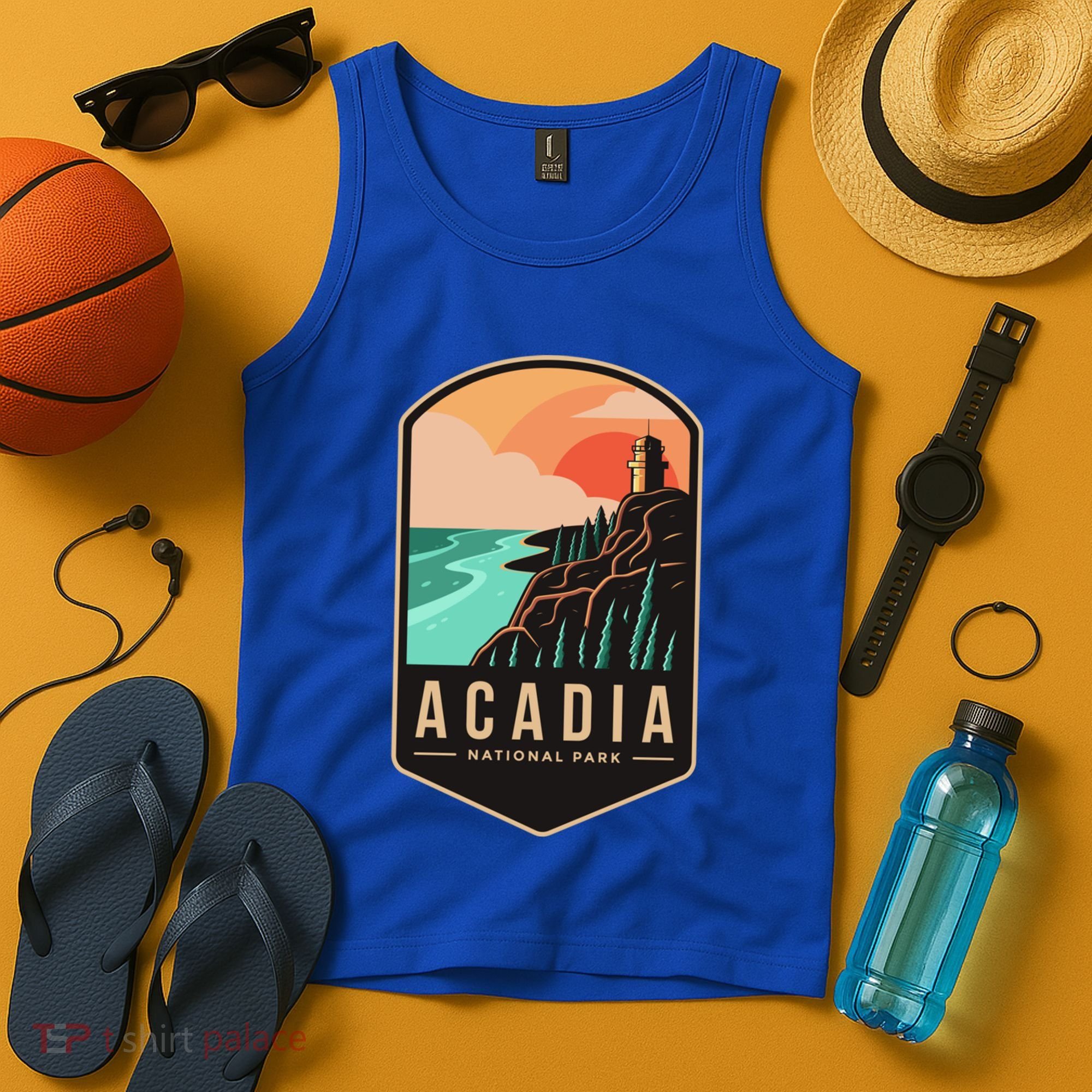 1916 Maine Bar Harbor Acadia National Park Gift Tank Top