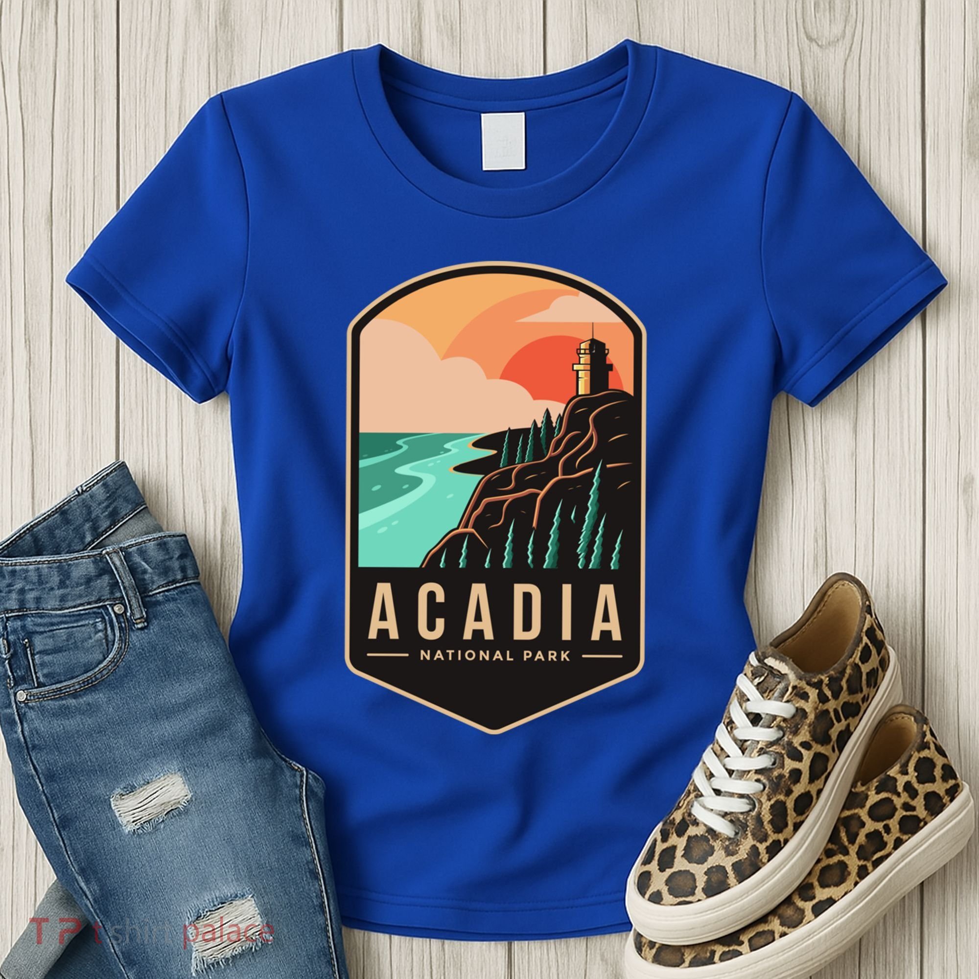 1916 Maine Bar Harbor Acadia National Park Gift Women's T-Shirt