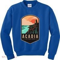 1916 Maine Bar Harbor Acadia National Park Gift Kids Sweatshirt thumb 0