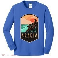 1916 Maine Bar Harbor Acadia National Park Gift Kids Long Sleeve Shirt thumb 0