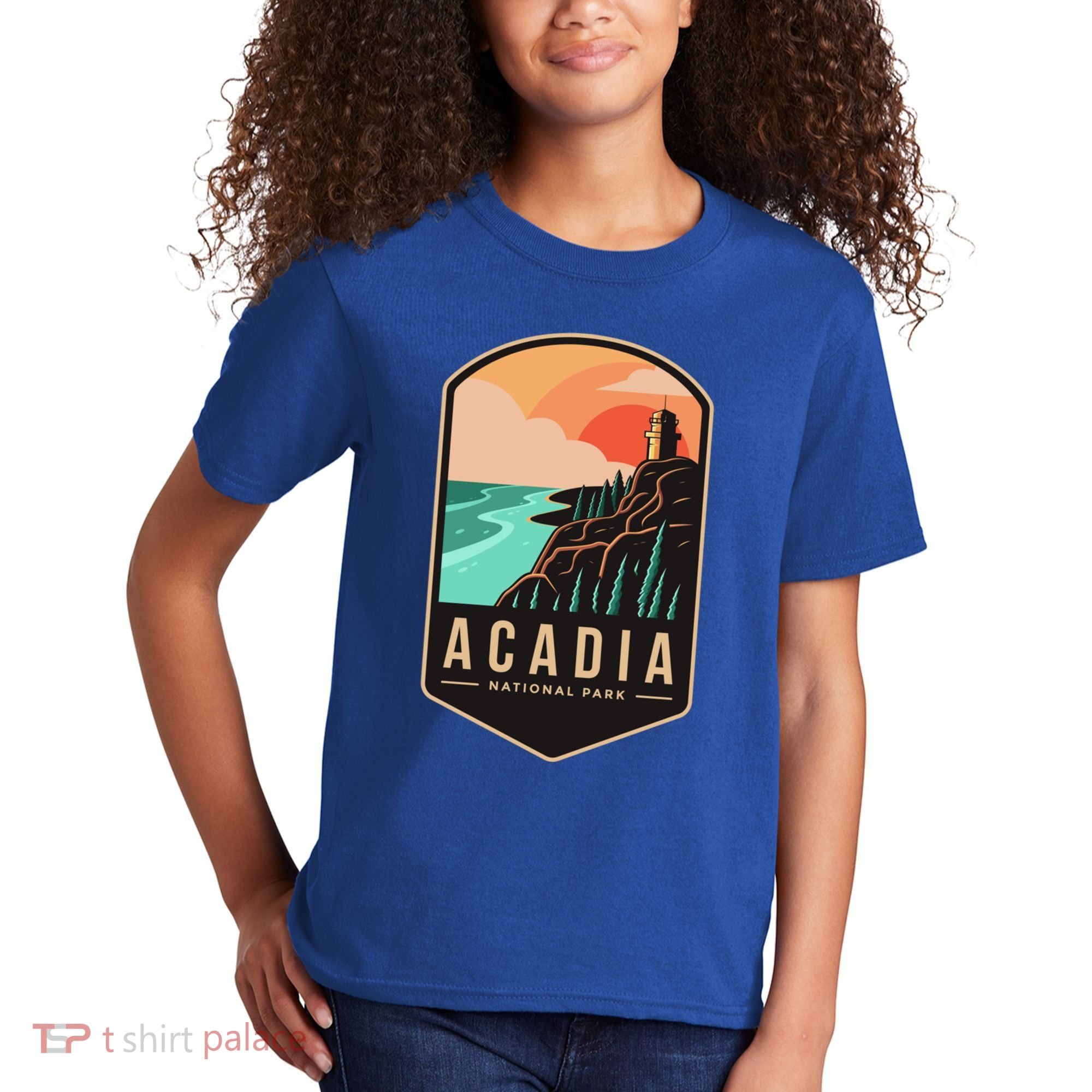 1916 Maine Bar Harbor Acadia National Park Gift Kids T-Shirt