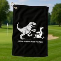 100 Mile Dino Valley Race Golf Towel thumb 1