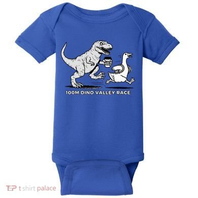 100 Mile Dino Valley Race Baby Bodysuit