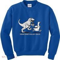 100 Mile Dino Valley Race Kids Sweatshirt thumb 0