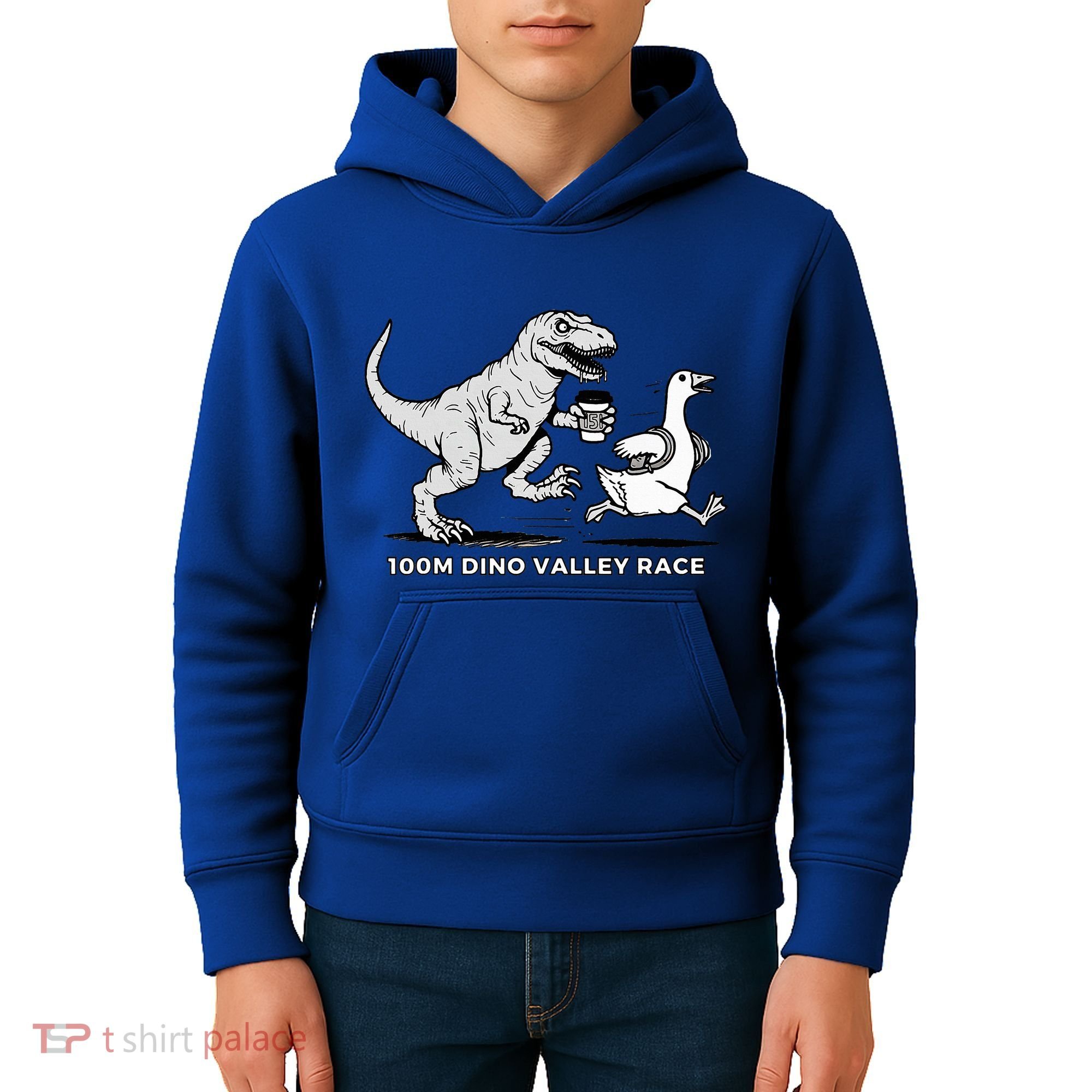 100 Mile Dino Valley Race Kids Hoodie