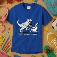 100 Mile Dino Valley Race Kids T-Shirt thumb 3