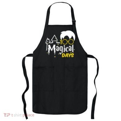 100 Magical Days Wizard 100th Days Of School Apron