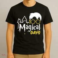 100 Magical Days Wizard 100th Days Of School T-Shirt thumb 3