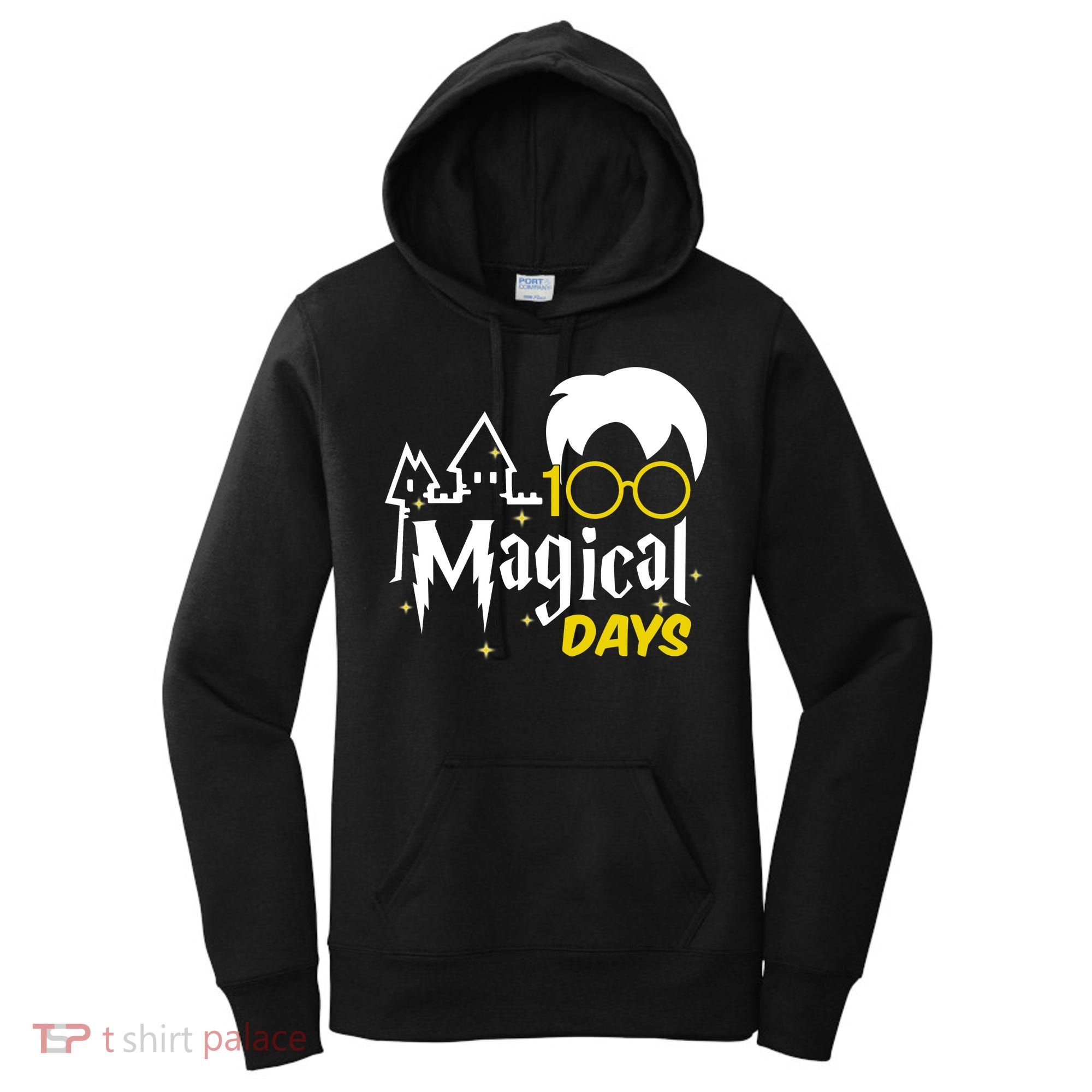 100 Magical Days Wizard 100th Days Of School Women's Hoodie