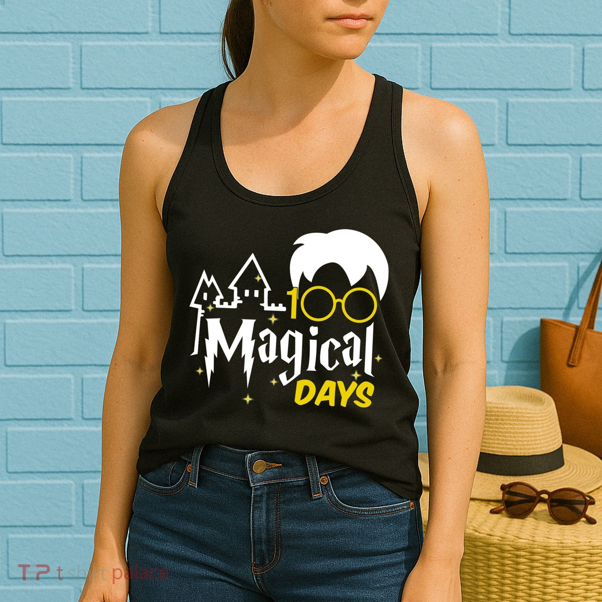 100 Magical Days Wizard 100th Days Of School Women's Tank Top
