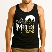 100 Magical Days Wizard 100th Days Of School Tank Top thumb 3