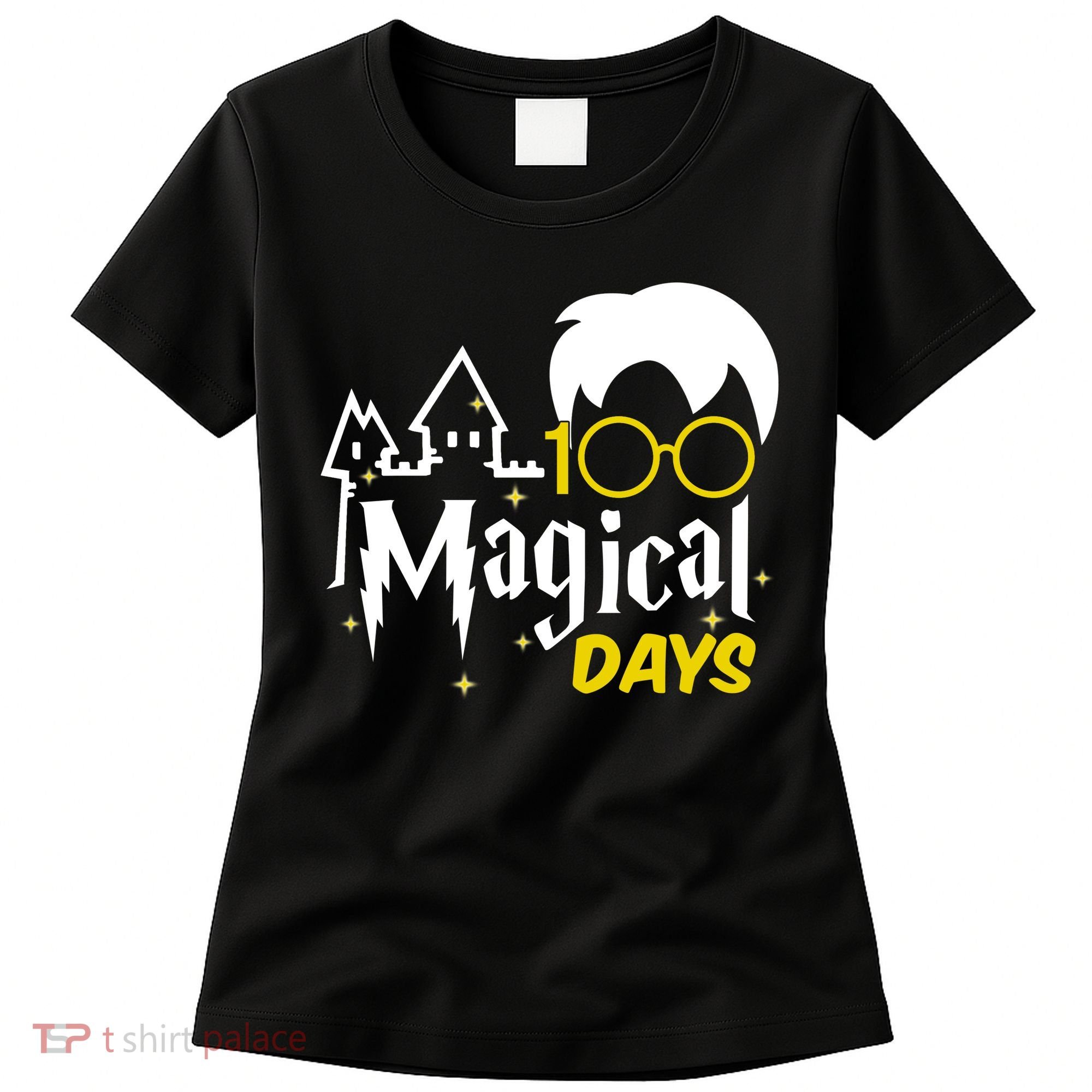 100 Magical Days Wizard 100th Days Of School Women's T-Shirt