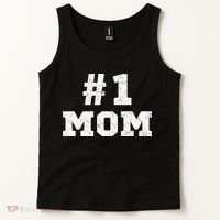 1 Mom Number One Mom Mama Mother Funny Mother's Day Tank Top thumb 2