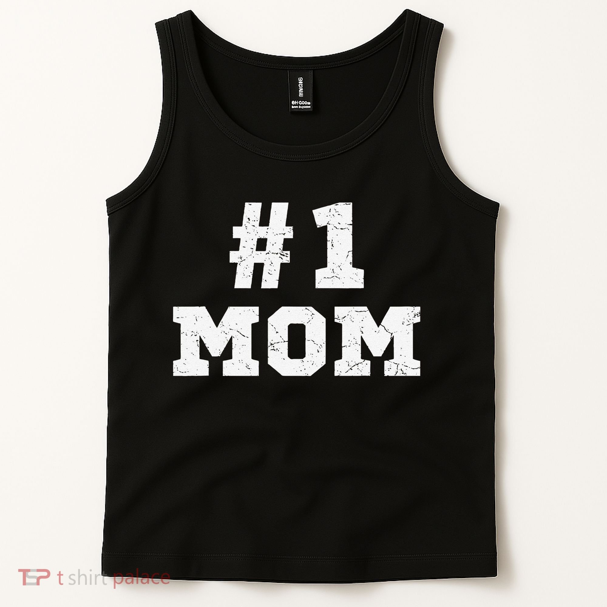 1 Mom Number One Mom Mama Mother Funny Mother's Day Tank Top