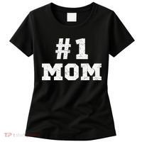 1 Mom Number One Mom Mama Mother Funny Mother's Day Women's T-Shirt thumb 0
