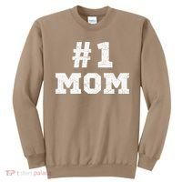 1 Mom Number One Mom Mama Mother Funny Mother's Day Sweatshirt thumb 0