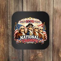 1776 National Champs Patriotic Founding Fathers Coaster thumb 0