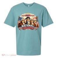 1776 National Champs Patriotic Founding Fathers Sueded Cloud Jersey T-Shirt thumb 0