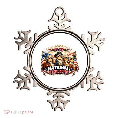 1776 National Champs Patriotic Founding Fathers Ornament