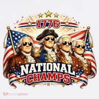1776 National Champs Patriotic Founding Fathers Women's Tank Top thumb 5