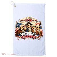 1776 National Champs Patriotic Founding Fathers Golf Towel thumb 0