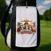 1776 National Champs Patriotic Founding Fathers Golf Towel thumb 2