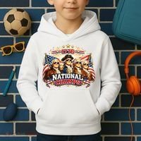 1776 National Champs Patriotic Founding Fathers Kids Hoodie thumb 2