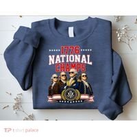 1776 National Champs Founding Fathers USA Patriotic Sweatshirt thumb 2