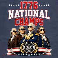 1776 National Champs Founding Fathers USA Patriotic Sweatshirt thumb 3