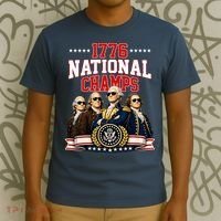 1776 National Champs Founding Fathers USA Patriotic T-Shirt thumb 3