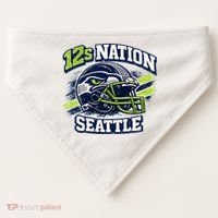 12s Nation Seattle Football USA-Made Doggie Bandana thumb 0
