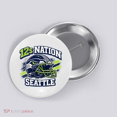 12s Nation Seattle Football Button