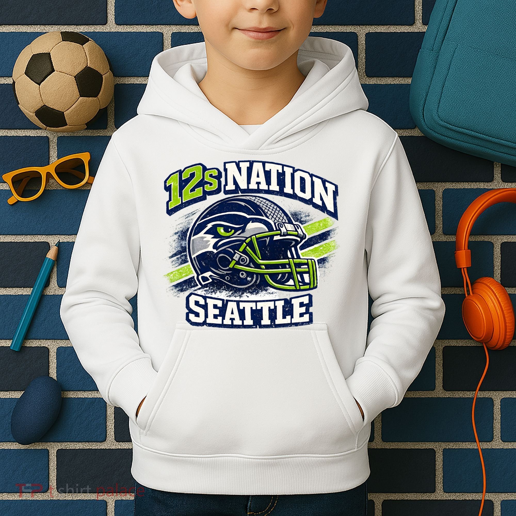 12s Nation Seattle Football Kids Hoodie