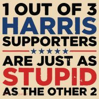 1 Out 3 Harris Supporters Are Just As Stupid As The Other 2 Tote Bag thumb 4