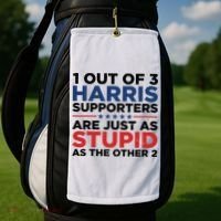 1 Out 3 Harris Supporters Are Just As Stupid As The Other 2 Golf Towel thumb 2