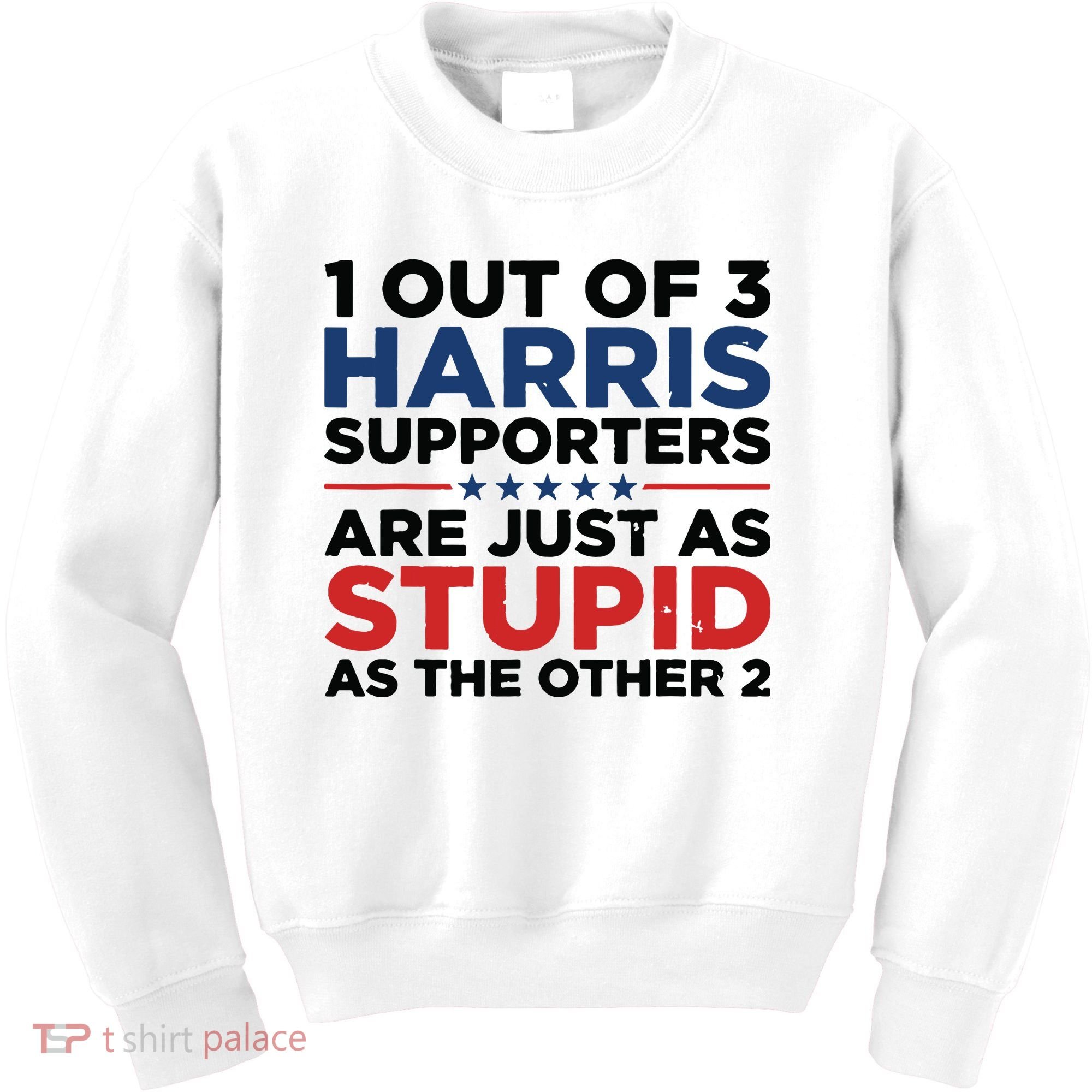 1 Out 3 Harris Supporters Are Just As Stupid As The Other 2 Kids Sweatshirt