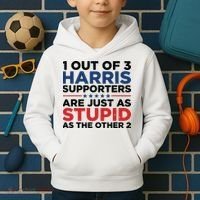 1 Out 3 Harris Supporters Are Just As Stupid As The Other 2 Kids Hoodie thumb 2