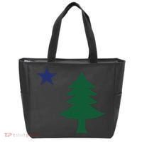 1901 Old First Flag Of Maine Pine Tree And Star Tote Bag thumb 0