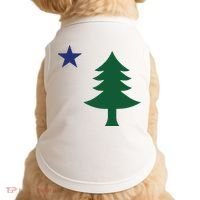 1901 Old First Flag Of Maine Pine Tree And Star Doggie Tank thumb 0