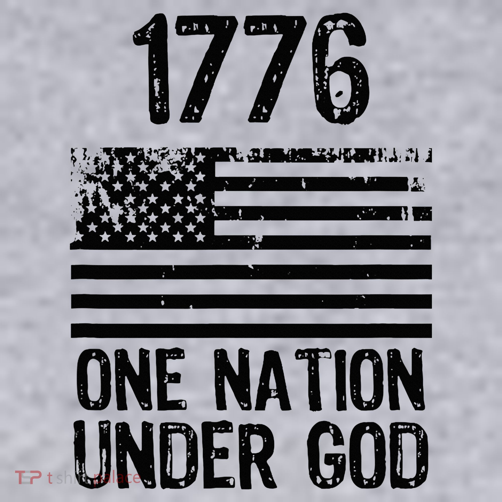 1776 One Nation Under God Patriotic Flag Women's Sweatshirt