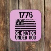 1776 One Nation Under God Patriotic Flag Coaster thumb 0
