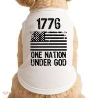 1776 One Nation Under God Patriotic Flag Doggie Tank thumb 0