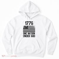 1776 One Nation Under God Patriotic Flag Hoodie thumb 0
