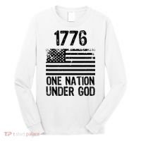 1776 One Nation Under God Patriotic Flag Long Sleeve Shirt thumb 0