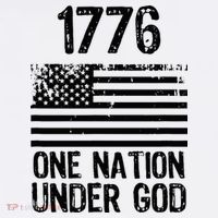 1776 One Nation Under God Patriotic Flag Long Sleeve Shirt thumb 2