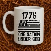1776 One Nation Under God Patriotic Flag Coffee Mug thumb 2