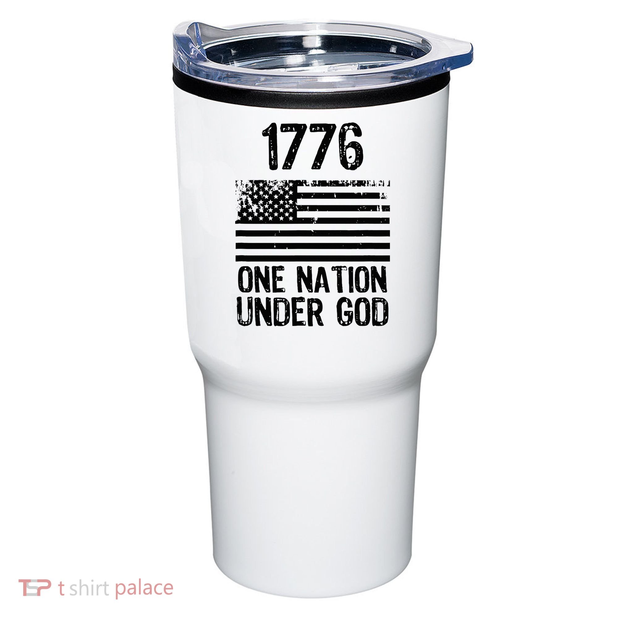 1776 One Nation Under God Patriotic Flag Tumbler