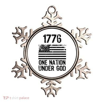 1776 One Nation Under God Patriotic Flag Ornament